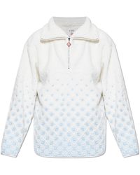 CASABLANCA - Hoodies & Sweatvesten ,Wit ,Nepbont Sweatshirts & Hoodies - Lyst