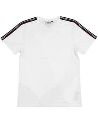 Gcds - Tops ,Wit ,Katoen Logo Tape Ss T-Shirt - Lyst