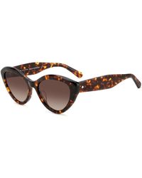 Kate Spade - Juni/g/s sunglasses in havana/brown shaded - Lyst
