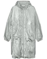 Summum - Jassen ,Grijs ,Metallic Oversized Regenjas - Lyst