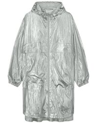 Summum - Metallic Oversized Regenmantel - Lyst