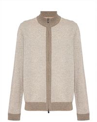HUGO - Zip Cardigan - Lyst
