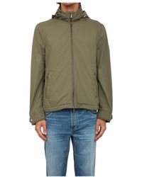 Moorer - Jassen ,Groen ,Polyester Stijlvolle Jas Voor Mannen - Lyst