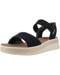 Skechers - Schoenen ,Zwart ,Jute Slip-Ins: Bobs Sun Ray - Lyst