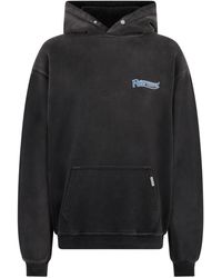 Represent - Hoodies & Sweatvesten ,Grijs ,Katoen Hooded Sweatshirt Met Print - Lyst