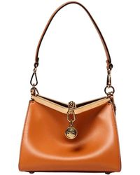Etro - Blaue Leder-Schultertasche - Lyst