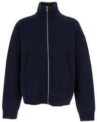 Axel Arigato - Truien & Vesten ,Blauw ,Wol Blauwe Gebreide Trui - Lyst