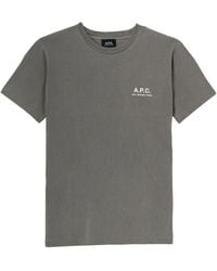 A.P.C. - Tops ,Grijs ,T-Shirts - Lyst