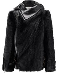 Sacai - Faux Fur & Shearling Jackets - Lyst