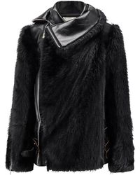 Sacai - Faux Fur & Shearling Jackets - Lyst