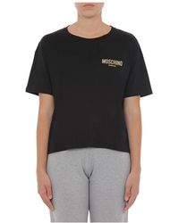 Moschino - Schwarze t-shirts und polos - Lyst