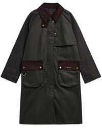 Barbour - Jassen ,Groen ,Katoen Kirklees Long Trench - Lyst