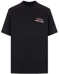 Amiri - Schwarzes watercolor bar logo t-shirt - Lyst