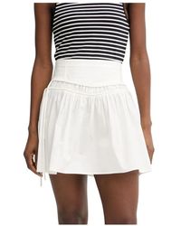 Pinko - Rokken ,Wit ,Katoen Rovigo Mini Rok - Lyst