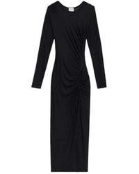 Isabel Marant - Elegante Gedrapeerde Jersey Jurk Met Split - Lyst