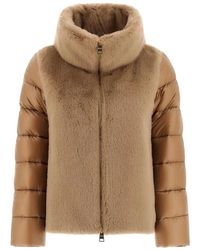 Herno - Faux-Fur Quilted Jacket - Lyst