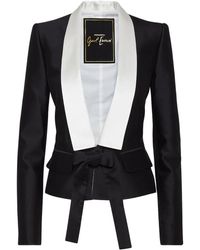 DSquared² - Jassen ,Zwart ,Wol Zwarte Gatsby Fit Blazer Buitenkleding - Lyst