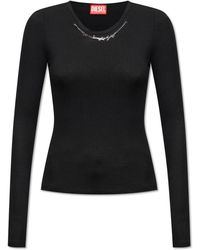 DIESEL - T-matic-ls top a coste - Lyst