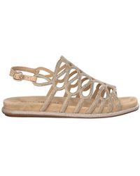 Alma En Pena. - Glitter interlaced flat sandal - Lyst