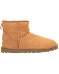UGG - Schoenen ,Bruin ,Leer Mini Classic Boots - Lyst