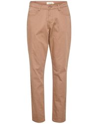 Cream - Broeken ,Bruin ,Straight-Leg Twill Pant - Lyst