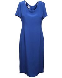 Armani - Kleedjes ,Blauw ,Tuniekjurk - Lyst