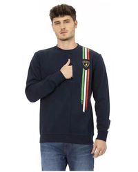 Automobili Lamborghini - Luxus-sweatshirt mit tricolor-logo - Lyst