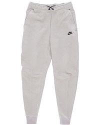 Nike - Broeken ,Grijs ,Katoen Winter Tech Fleece Joggers - Lyst