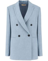 Antonelli - Jassen ,Blauw ,Leer Hime Blazer - Lyst