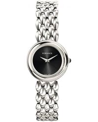 Versace - V-flare bracciale in acciaio orologio - Lyst