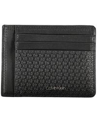 Calvin Klein - Minimalism Id Cardholder Zwart / Tonal Mono 01o One Size - Lyst