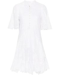 Isabel Marant - Vestido blanco de algodón orgánico - Lyst