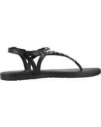 Gioseppo - Schoenen ,Zwart ,Stijlvolle Platte Sandalen - Lyst