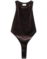 ANDAMANE - Fonda Halterneck Bodysuit - Lyst