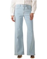 Another Label - Jeans ,Blauw ,Denim Wijde Denim Jeans - Lyst