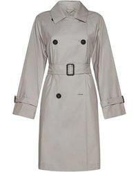 Max Mara - Trench Ecru De Doble Botonadura, Mujer, Talla - Lyst