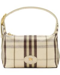 Burberry - Tassen ,Wit ,Katoen Printed Canvas Handbag - Lyst
