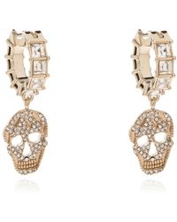 McQueen - Ohrringe Mit Schimmernden Kristallen - Lyst