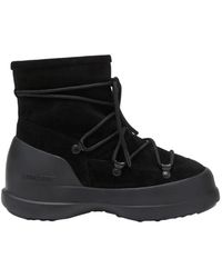 Moon Boot - Schoenen ,Zwart ,Suède Luna Zwarte Suède Laarzen - Lyst