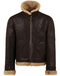 Stewart - Jassen ,Bruin ,Leer Sylvester Aviator Jacket - Lyst