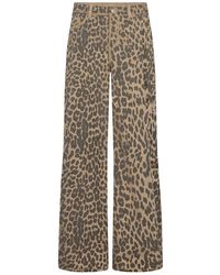 Mos Mosh - Leopardenmuster Straight-Leg Hose - Lyst