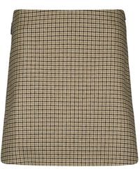 Moncler - Check Mini Skirt - Women's - Virgin Wool/polyamide - Lyst
