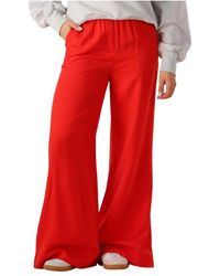 Another Label - Broeken ,Rood ,Rode Wijde Broek Voor Zomer - Lyst