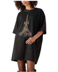 Alix The Label - Paris Gestricktes T-Shirt Kleid - Lyst
