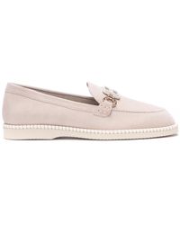 Hogan - Suede Olympia-Z Loafers - Lyst