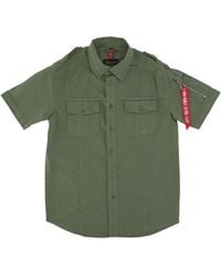 Alpha Industries - Short Sleeve Shirts - Lyst