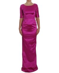 Dolce & Gabbana Lange Baljurk Jurk - Roze