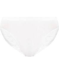 Hanro - Ondergoed ,Wit ,Satijn Touch Feeling Midi Slip - Lyst