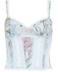 Charo Ruiz - Tops ,Blauw ,Katoen Poppy Top - Lyst