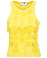 MSGM - Sleeveless Tops - Lyst